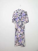Vintage Floral Short Sleeved 80s Midi Dress S/M image