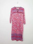 Vintage Unworn Indian Cotton Pink Dress S/M image