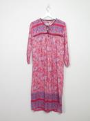 Vintage Unworn Indian Cotton Pink Dress S/M image