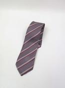 Vintage Silk Grey Striped Tie image