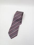 Vintage Silk Grey Striped Tie image