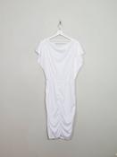 Vintage White Fitted 80s Dress S