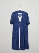 Vintage Blue/Navy Button Dress S/M