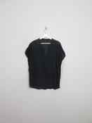 Women's Black Broderie Anglaise Blouse M/L