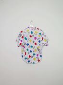 Vintage 1980s Colourful Blouse Short Sleeved S/M image