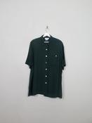 Vintage Green Silk Long Blouse XL