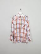 Men's Vintage Patterned  70s Shirt L
