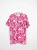 Mens Vintage Pink Hawaiian Shirt M/L image