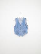 Womens Vintage Denim Waistcoat XS image