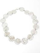 Womens VIntage Silver Coin Belt S image