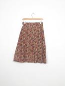 Vintage Corduroy Printed 70s Skirt 27" W image