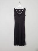 Vintage Black Jersey Claudie Amos Midi Dress XS/S