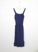 Vintage Style Navy Sleeveless Dress With Frills S image