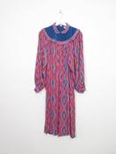 Vintage Anastasia Colourful Midi 70s Dress S image