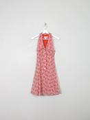 Vintage Pink Paisley Mini Dress XS