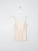 Vintage Nude Silk Camisole S