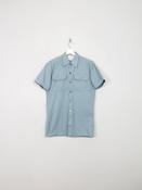 Men's Vintage Blue Military Shirt S