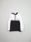 Mens Vintage Black &amp; White Reebok Track Jacket M image