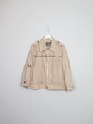 Mens Cream Beige 70s Light Jacket L/XL image
