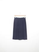 Vintage Navy Knee Length Skirt S image