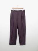 Mens Vintage Burgundy Wool Trousers 32/32 image