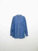 Men's Vintage Blue Denim Shirt L image
