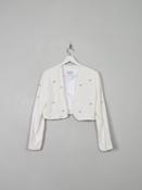 Women's Vintage Forte Forte Linen Embellished Bolero Jacket S