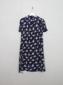 Vintage 1950s Navy &amp; White Tea Dress S