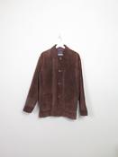 Mens Vintage Brown Suede Jacket River Island M Oversized image