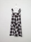 Vintage Check Wool Pinafore Dress XXS/6 image