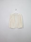 Women's Vintage Crochet Bolero 70s Jacket/Cardigan S/M