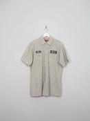 Men';s Vintage Dickies Khaki Work Shirt L