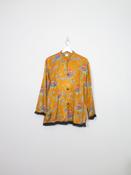 Womens Yellow Chinese Jacket With Fringe S/M image