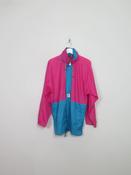 Men's Vintage Pink &amp; Green K-Way Jacket S/M
