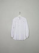 Women's White Verses Beaded Blouse L image