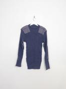Vintage Men's Blue Army Jumper M/L
