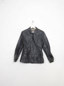 Women's Vintage Black Leather Blazer S image