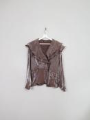 Vintage Gina Bacconi Frilly Blouse S/M