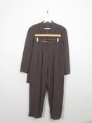 Men's Viintage 80s Brown Suit 38" Jacket &amp; Trousers 30"W