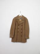 Men's Vintage Mustard Tweed Short Coat 42/L