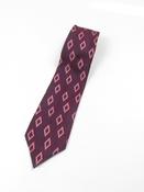 Vintage Printed Pink &amp; Purple Tie