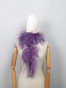 Vintage Purple Ostrich Feather Scarf Boa Unworn