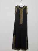 Vintage Black Long Tunic Dress By Susan Small XS