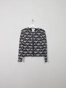 Vintage Women's Embroidered &amp; Beaded Silk Jacket S