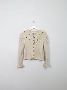 Women's Vintage Cream Austrian Cardigan S/M