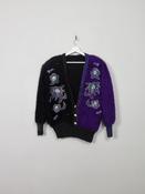 Women's Vintage Knitted Embellished Cardigan M/L