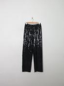 Women's Vintage Black Sequin Trousers S/M