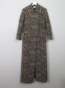 Women's Vintage Lonmg Tapestry Coat XS