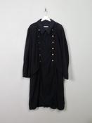 Men's Vintage Navy Military Coat 44"