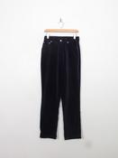 Women's Vintage Navy Velvet Trousers 28/29